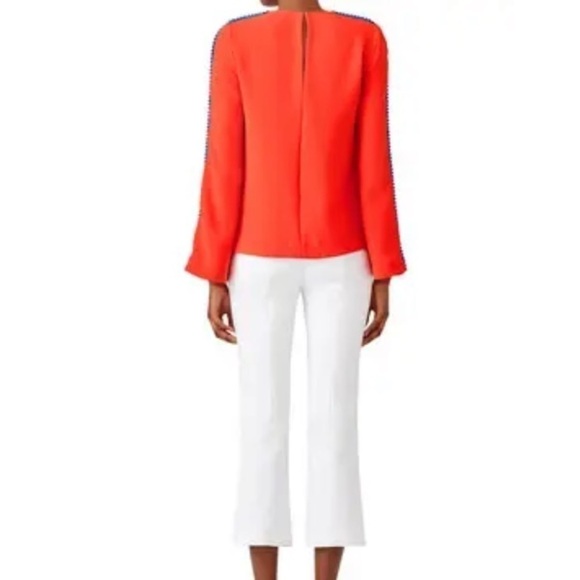 GALVAN London pom Sleeve Misti Blouse - Picture 3 of 13